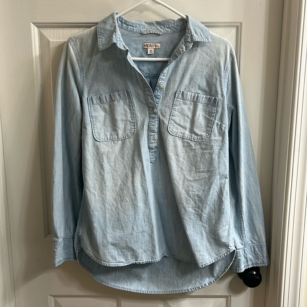 Light Wash Denim Top